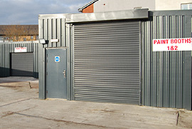 Paint booths 1 and 2